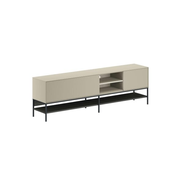 Decortie Amira 180cm Modern TV Stand, Entertainment Centre with Metal Legs & Push-to-Open Doors