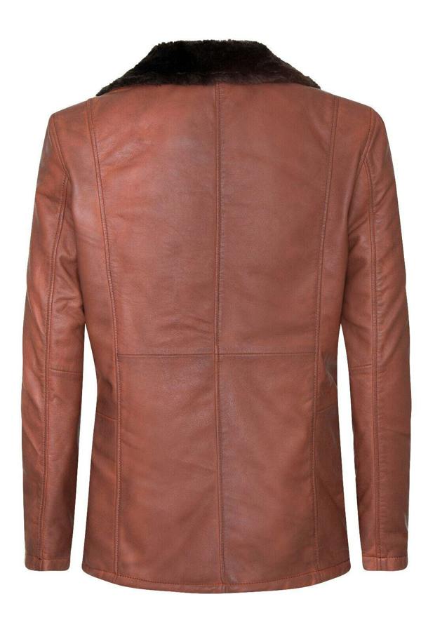 Infinity Leather Men's Reefer Leather Blazer Jacket`- Pablo