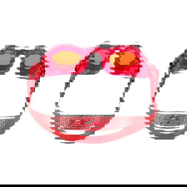 Aquafeel Ergonomic Junior swim goggles in red and orange with clear lenses