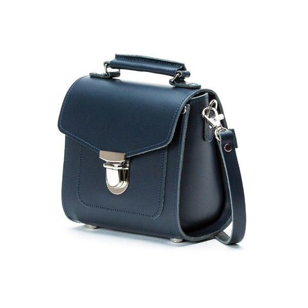 Navy Leather Sugarcube - Sugarcube - Zatchels