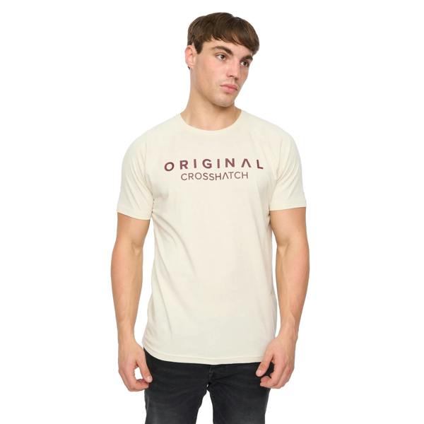 Crosshatch Mens Chantlars T-Shirt - Off White