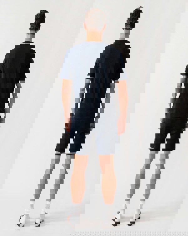 BOSS Orange Unique Mens Stretch-Cotton Pyjama Shorts with Tape Trims  - Dark Blue 403