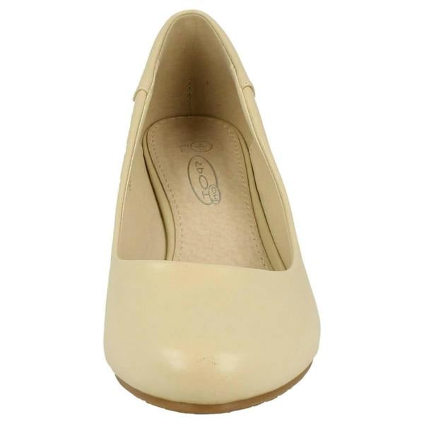 Spot On Ladies Spot On Low Wedge Court Shoes