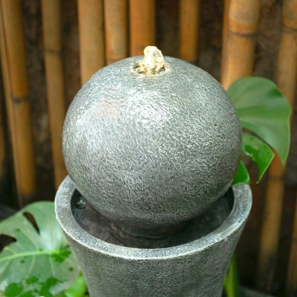 Modern Cylindrical Water Polo Fountain Backyard Decorated Fountain Fountains & Waterfalls Living and Home