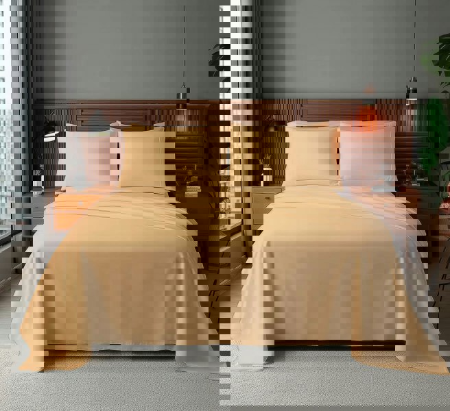 Snug City Microfibre Soft Touch Flat Sheet Plain Dyed Bed Linen