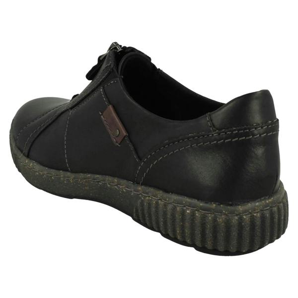 Clarks Ladies Clarks Zip Fastening Contour Coushion Shoes Magnolia Zip