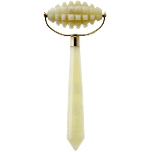 White Lotus Beauty Intensive Jade Roller - Natural Chemical Free Crystal in a Signature Silk Lined Box