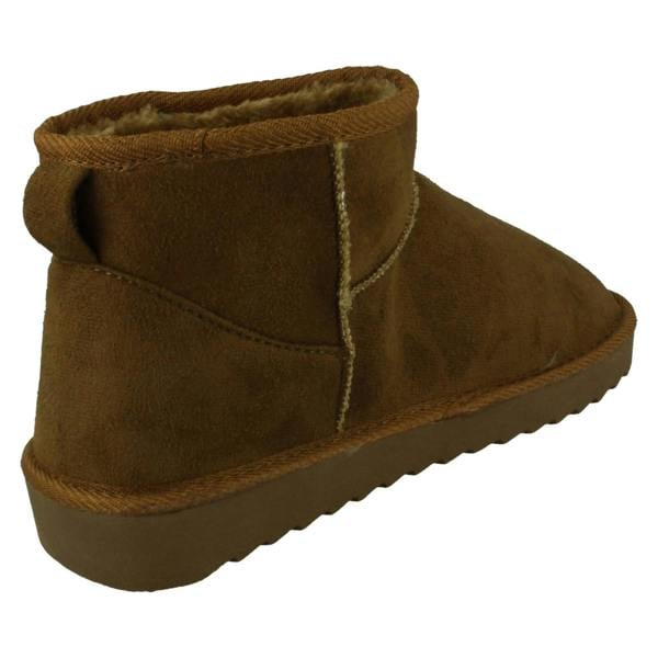 Spot On Ladies Spot On Chunky Sole Wide Fit Casual Ankle Boots F4462