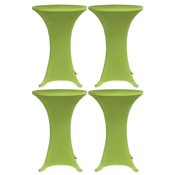 Berkfield Stretch Table Cover 4 pcs 60 cm Green