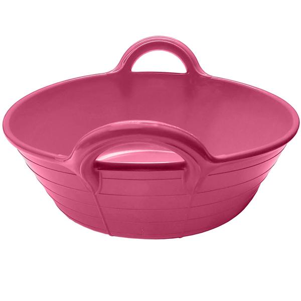 Ketoplastics Skip Feed Bucket Feeder Trough with Integrated Handles Small Skip S1-11L - Pink