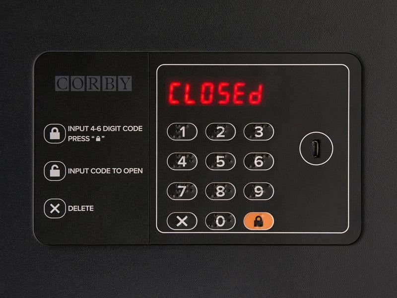 Corby 15" Westminster Digital Laptop Safe in Black