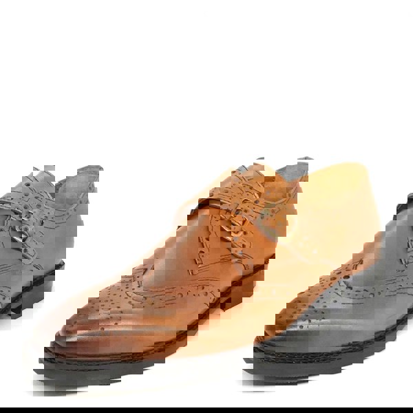 HX London Barnet Monk Strap Brogue Shoes