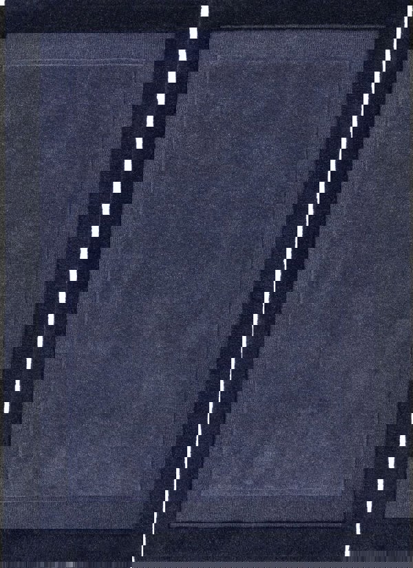 The Rugs Premium Hand-Tufted Stacked Border Wool Rug