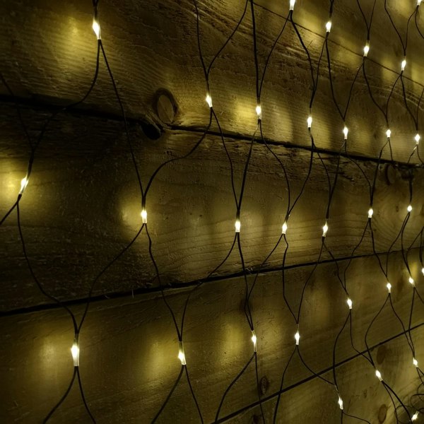Samuel Alexander 1.7m x 1.2m 180 LED Indoor Outdoor Multifunction Christmas Net Light with Timer in Warm White