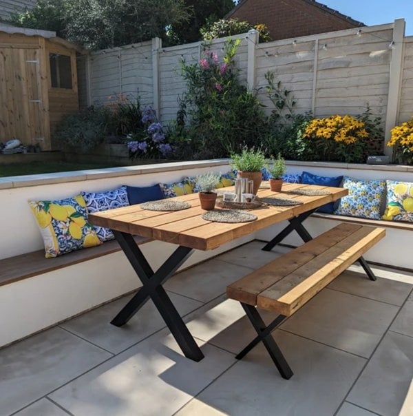 The Bespoke Carpentry Co Reclaimed Outdoor Dining Table (2")