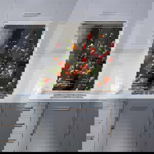 Warren Reed - Designer Dynamic Levitation: Vegetable Ballet Kitchen Splashback