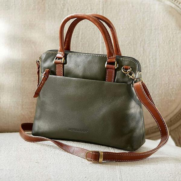 Museum Selection Autumnal Hues Leather Handbag
