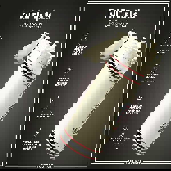 ION8 NFL x ION8 Insulated Steel Water Bottle, NFL Falcons, 750ml (24oz)