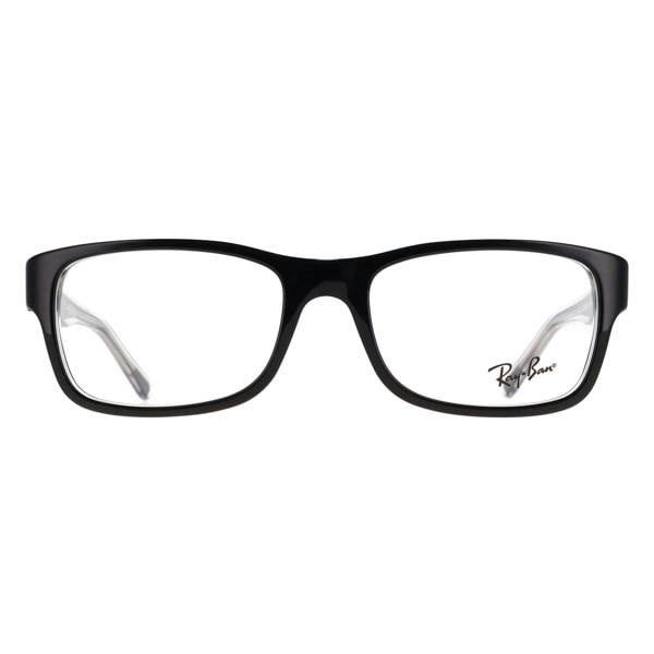 Ray-Ban Glasses Frames RX5268 2034 Black on Transparent Men Women
