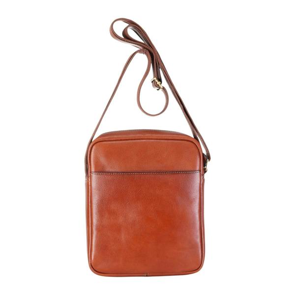 Infinity Leather Genuine Leather Vintage Crossbody Messenger Travel Bag - Ashby