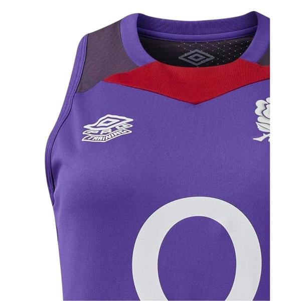 Umbro Womens/Ladies England Rugby Sleeveless Vest Top - Violet/Red - 
