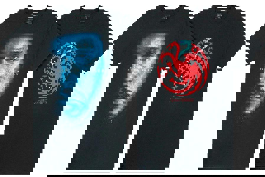 Game of Thrones Mens Black Multi-Pack of 2 Short-Sleeved T-Shirts