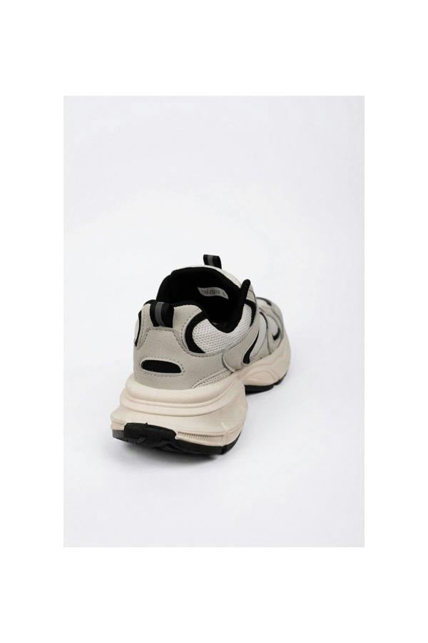 [brandflag] Harper Womens Chunky Sole Mesh Panel Trainers - Grey
