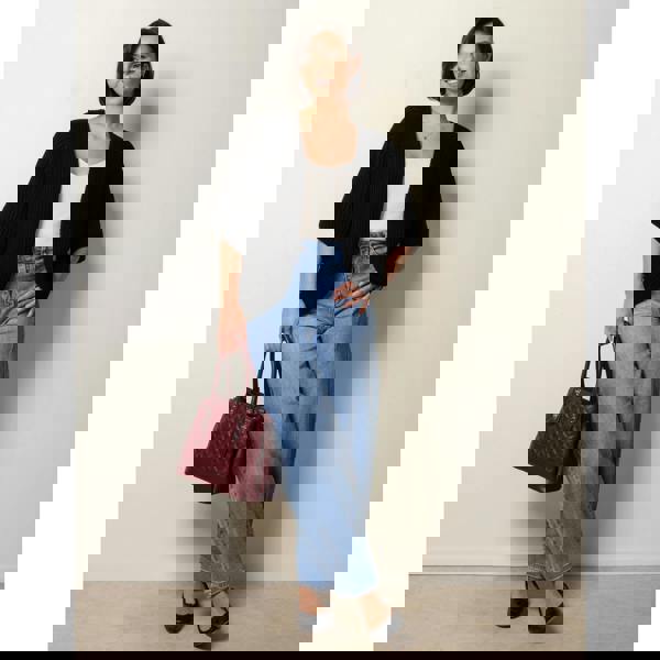 Blue Vanilla Edge To Edge Rib Cardigan