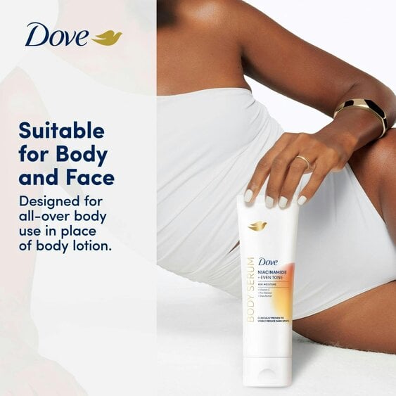 Dove Niacinamide Even Tone Body Serum with Vitamin C for Dark Spots, 12x200ml