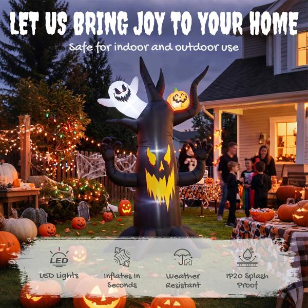 Inflatable Halloween Ghost Tree