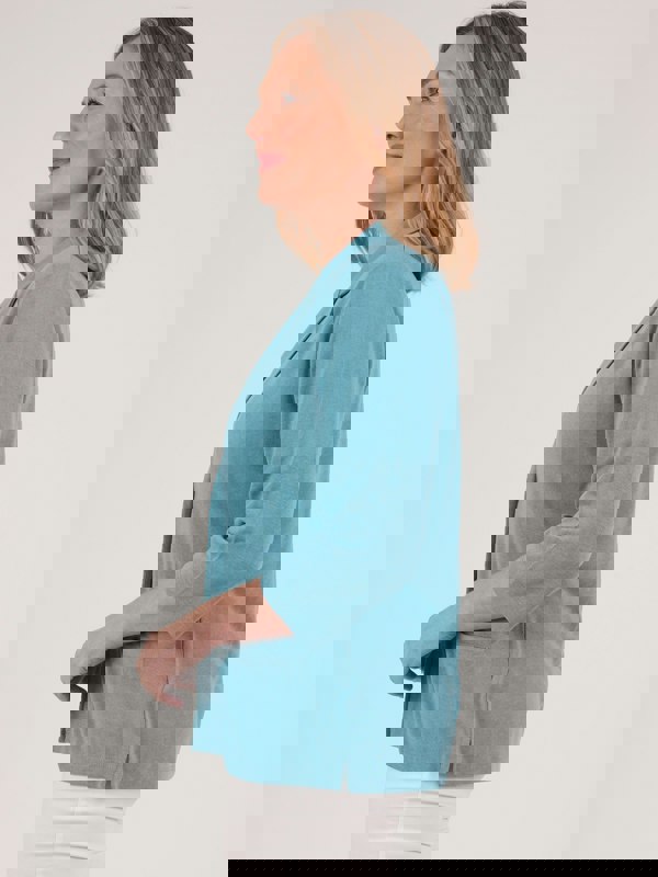 PennyPlain Front Button Jacket - Sea Green