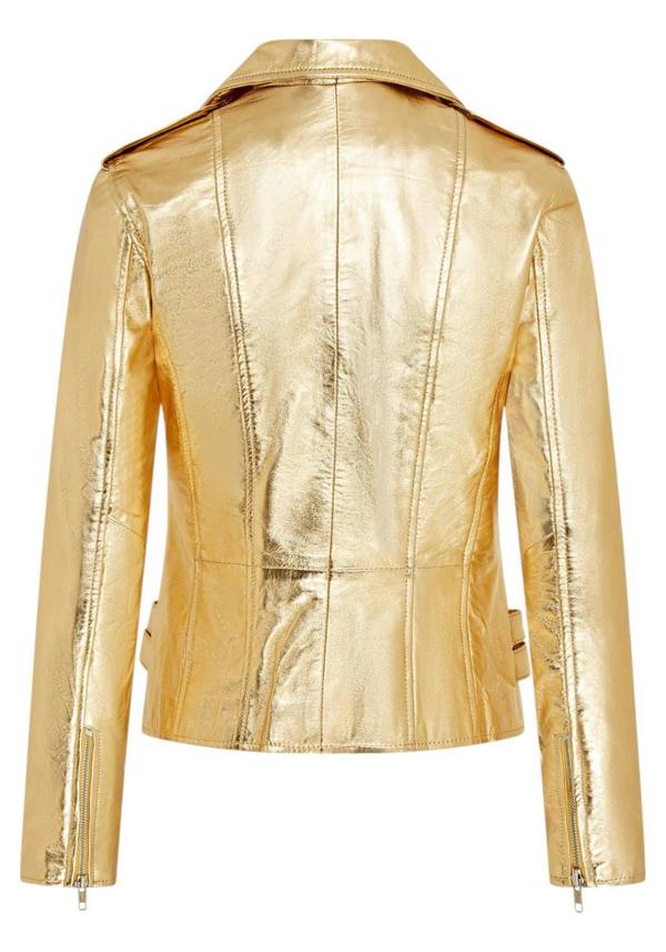 Infinity Leather Womens Leather Vintage Brando Biker Jacket-Orlando