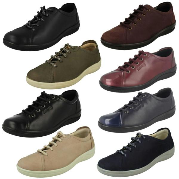 Padders Ladies Padders Lace Up Everyday Flats Galaxy 2