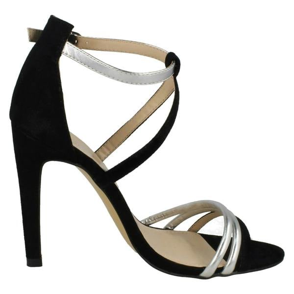Anne Michelle Ladies Anne Michelle High Heel Strappy Mule Sandals