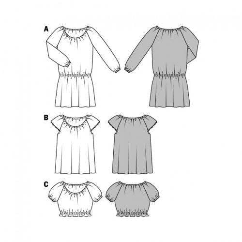 Burda Sewing Pattern 6684 Dresses and Tops For Women, 8 to 20 - Easy