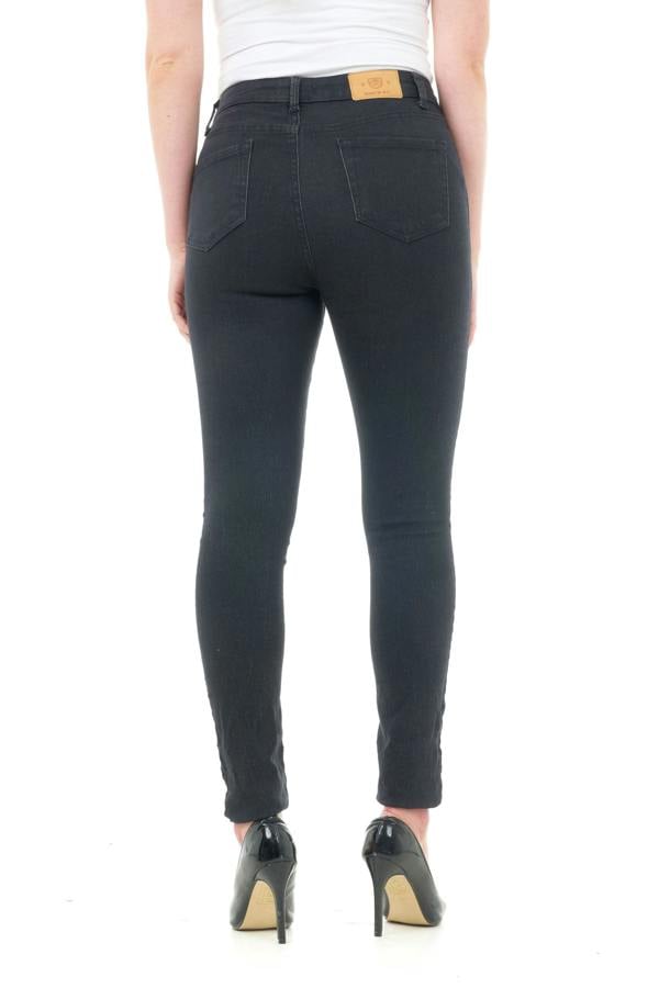 Smart Living Women's Stylish Skinny Fit High Waist Denim Jeans - Black