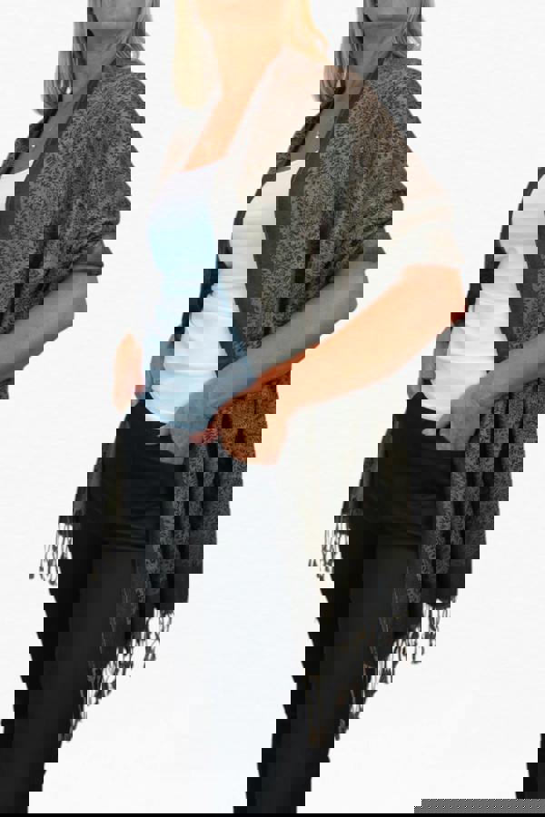 Paulo Due Paisley Jacquard Fine Pashmina Shawl Wrap