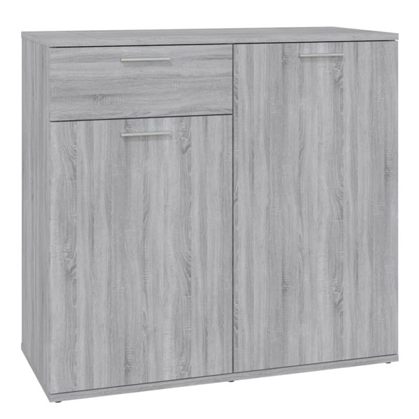 Berkfield Sideboard Grey Sonoma 80x36x75 cm Engineered Wood