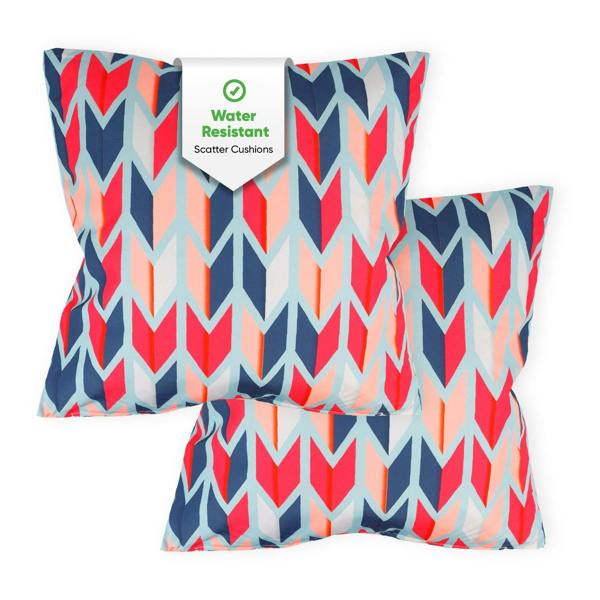 Gardenwize Pair of Outdoor Scatter Cushions – Arrow Design