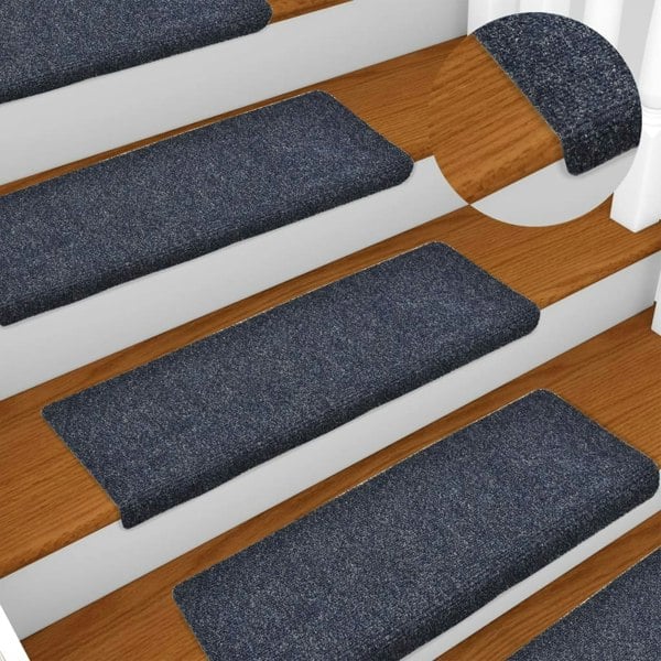 Berkfield Stair Mats 5 pcs Needle Punch 65x21x4 cm Anthracite
