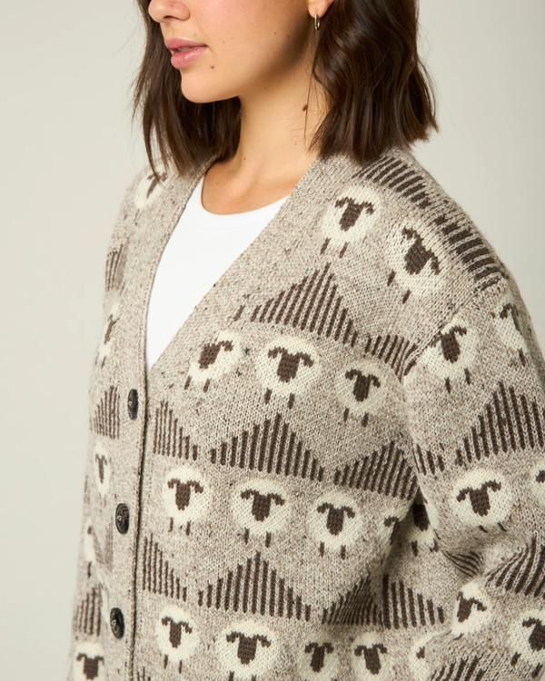 Peregrine Megan Sheep V-Neck Cardigan