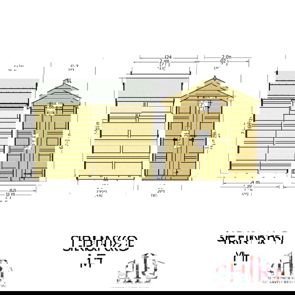 Shire 8x6 single door apex shed 12mm shiplap interlock cladding