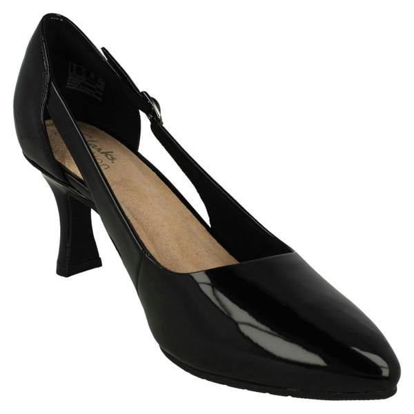 Clarks Ladies Clarks Cut Out Buckle Detailed Court Shoes Kataleyna Rae