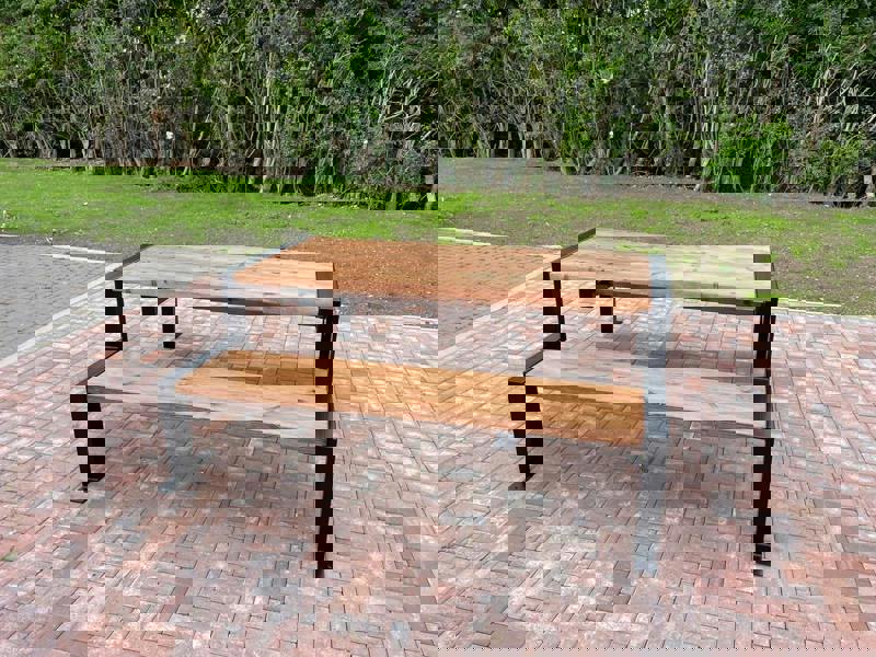 TRL Furniture Aztec Picnic Table with Fixed Benches