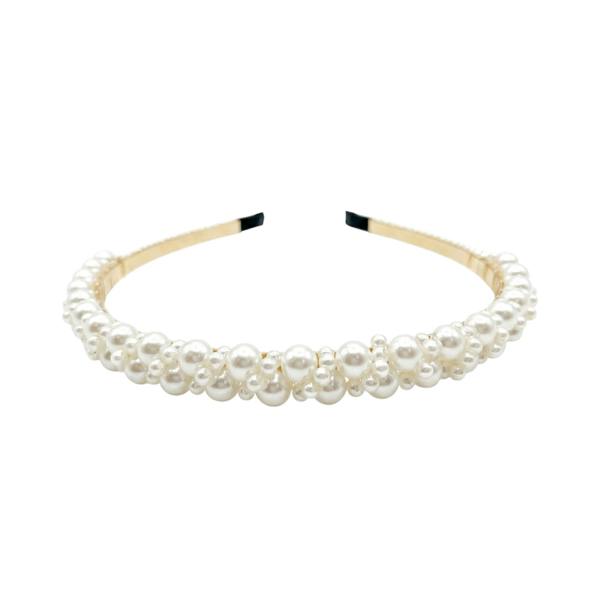 Gold Trip Pearl Twist Headband