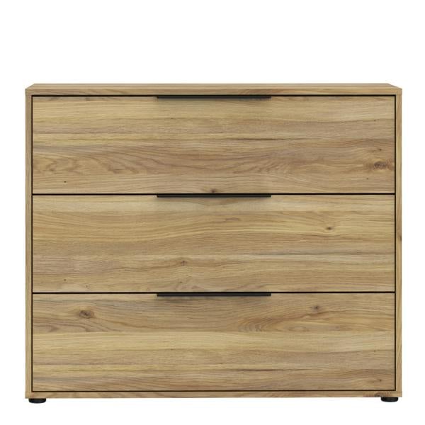 Orkney 3 Drawer Chest in Mauvella Oak