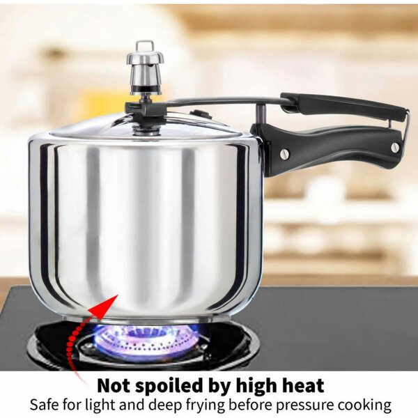 Dyzi 3L Stainless Steel Inner Lid Pressure Cooker Induction Compatible