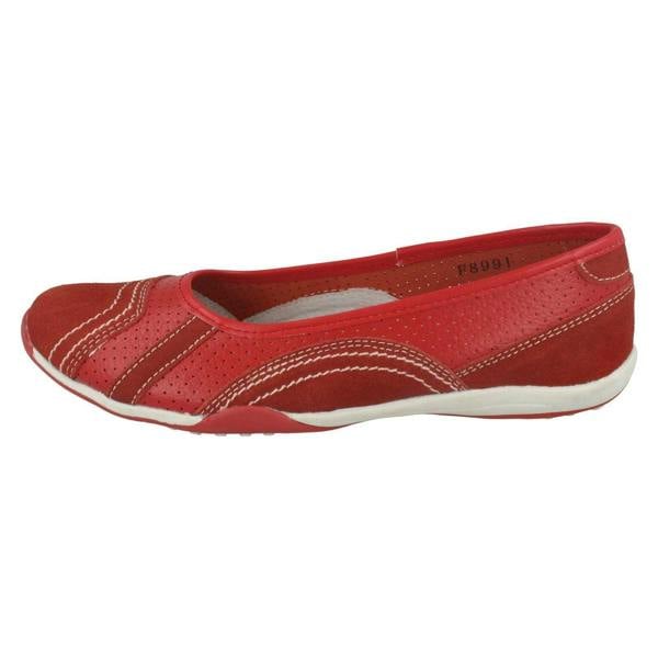Down to Earth Ladies Down To Earth Flat Ballerina Shoes