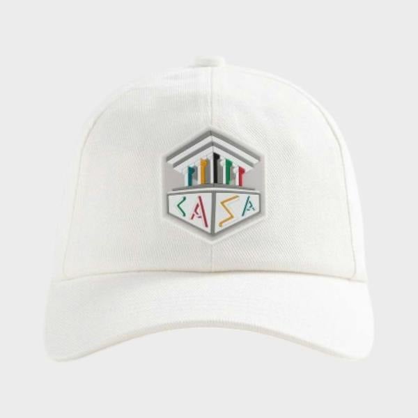 Casablanca Casa Temple Rubber Patch Cap White