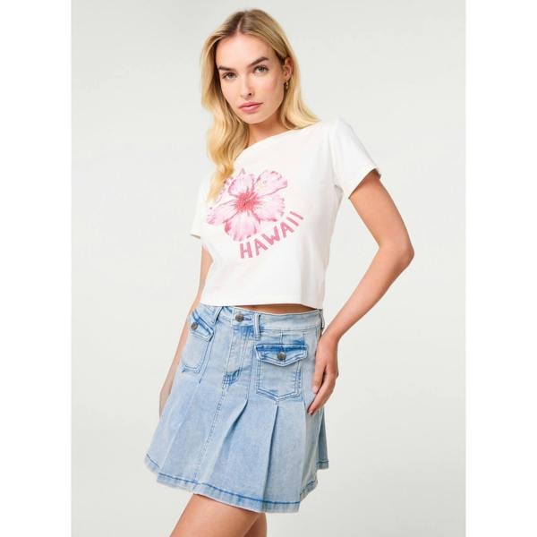 Pink Vanilla Hibiscus Flower T-Shirt